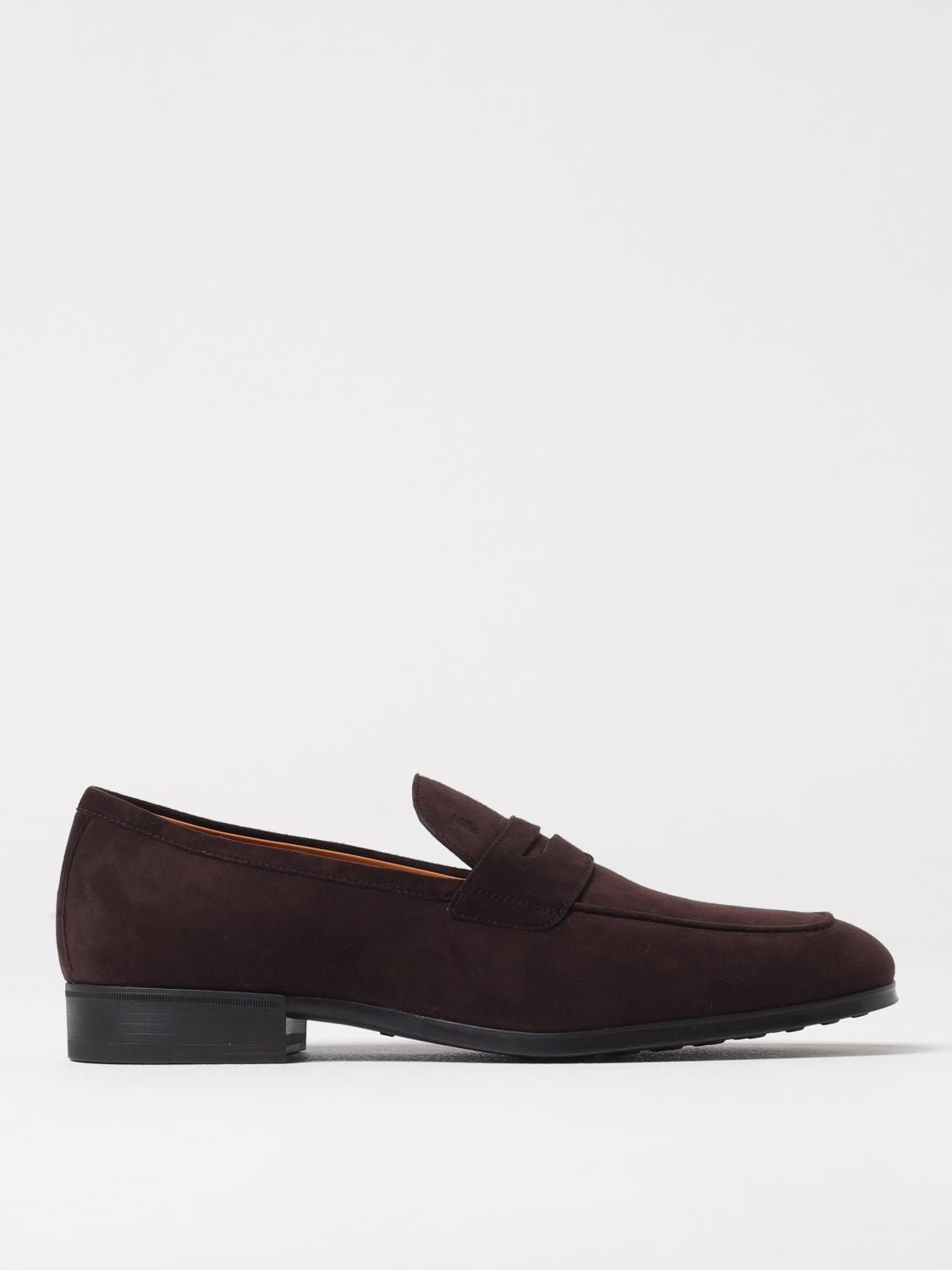 Tod's Loafers With Gommini On Back And Penny Strap In Brown