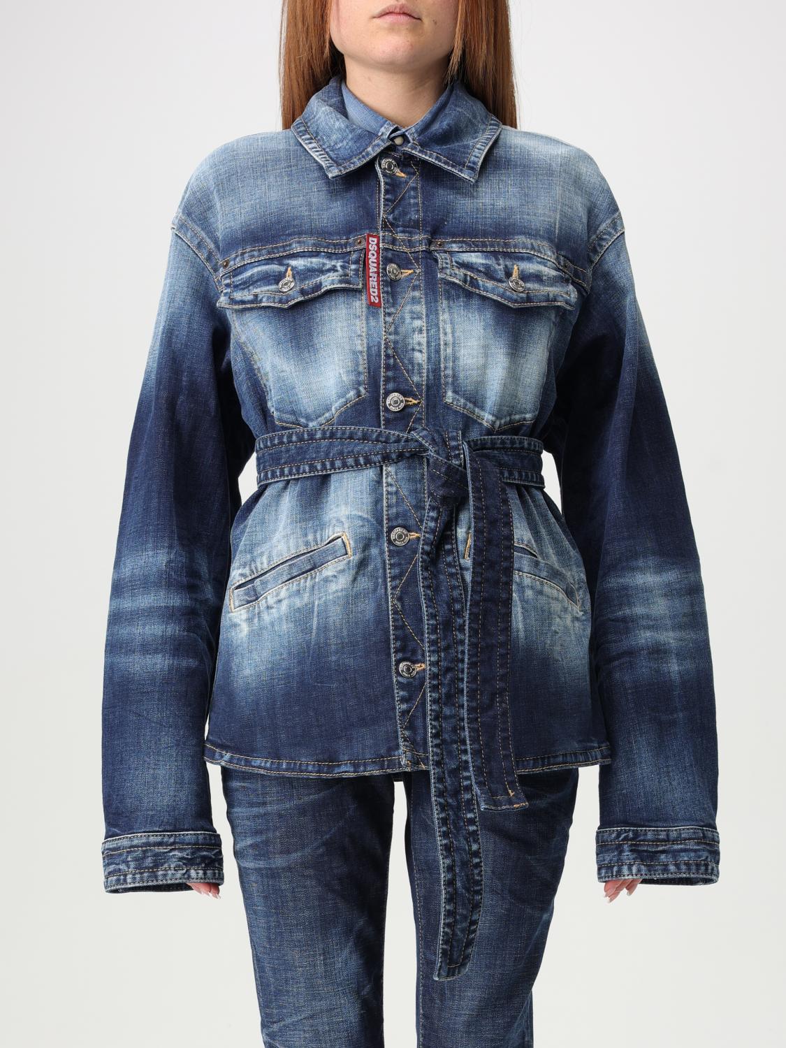 Jacket DSQUARED2 Woman color Denim
