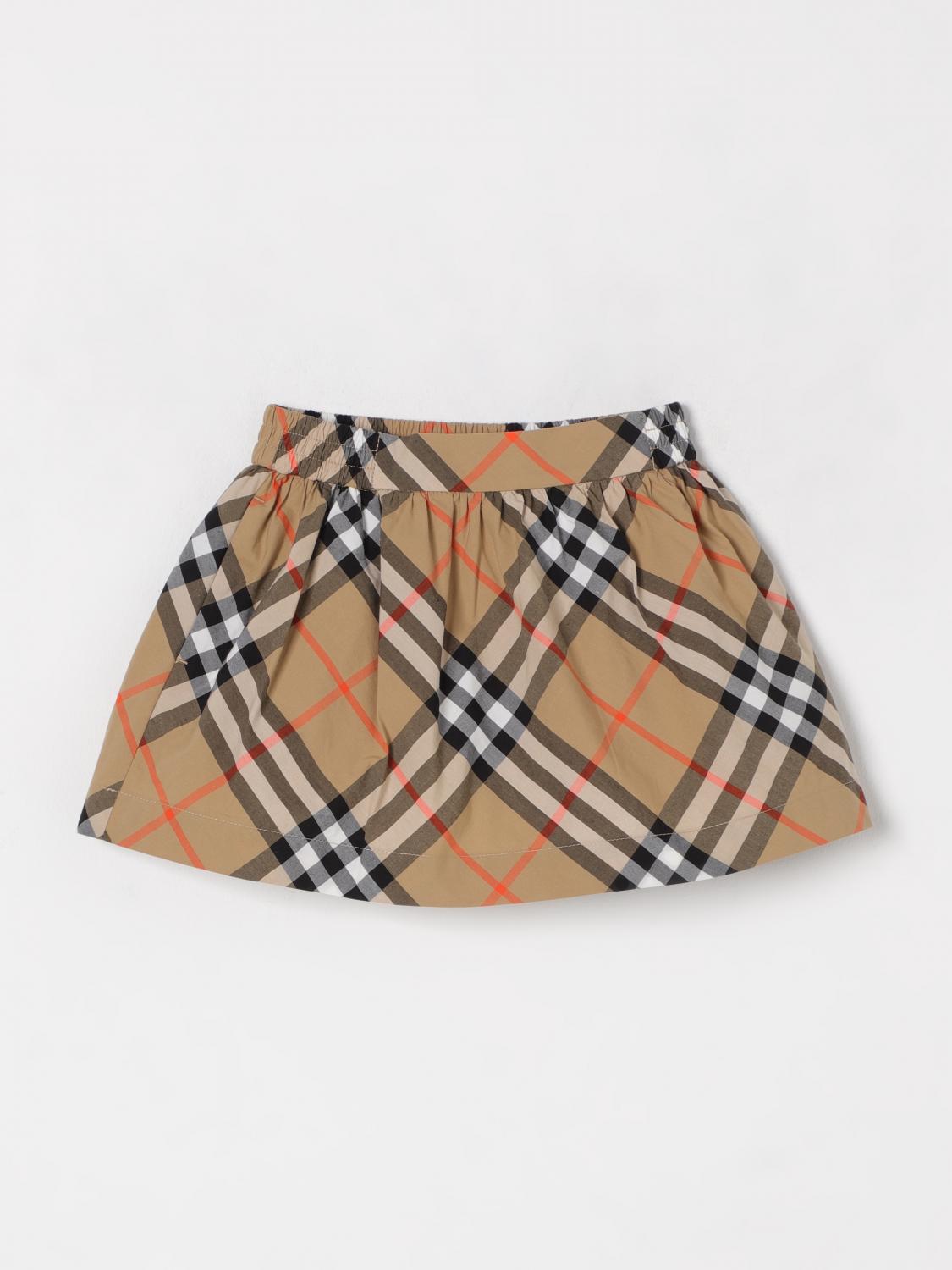 Burberry Kids Skirts Grey In Sand