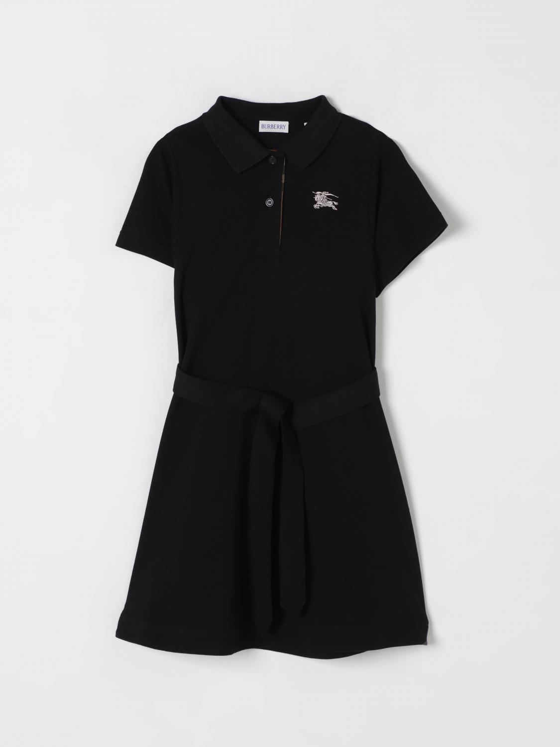 Burberry Ekd-embroidered Dress In Black