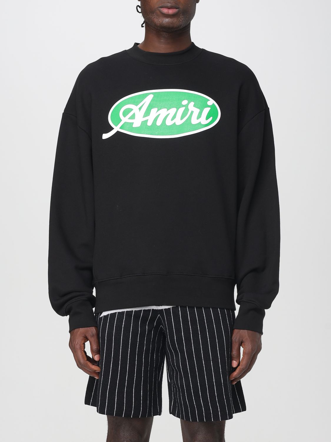 Amiri Oval Oversized Sweatshirt In Black