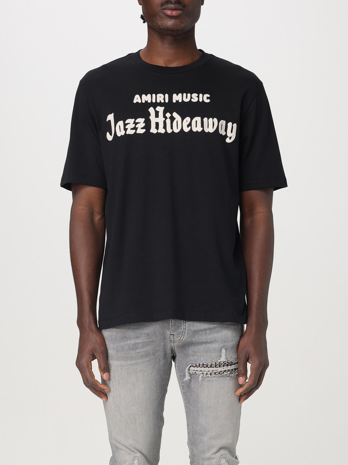 Amiri Short-sleeved Round Collar T-shirt In Black