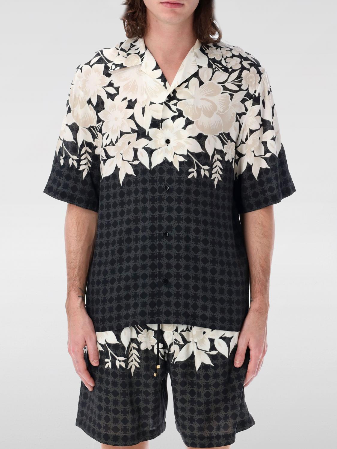 Shop Amiri Shirt Men Color Black