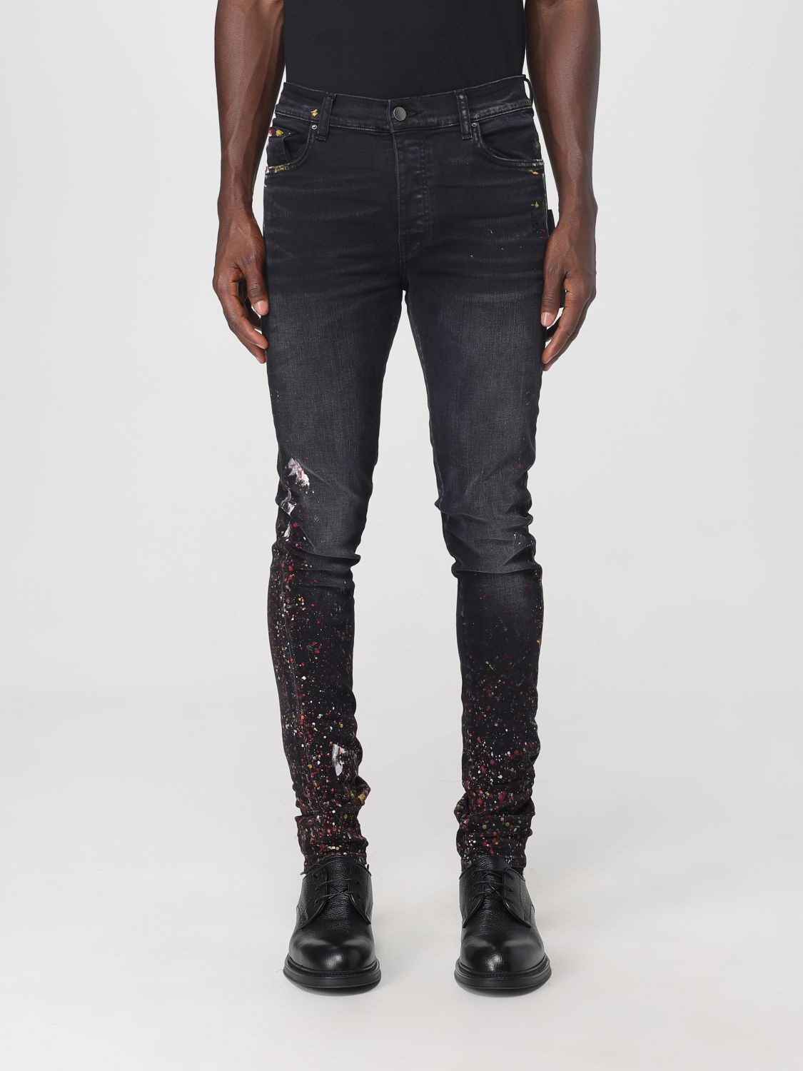 Amiri Painter Skinny Jeans In Black