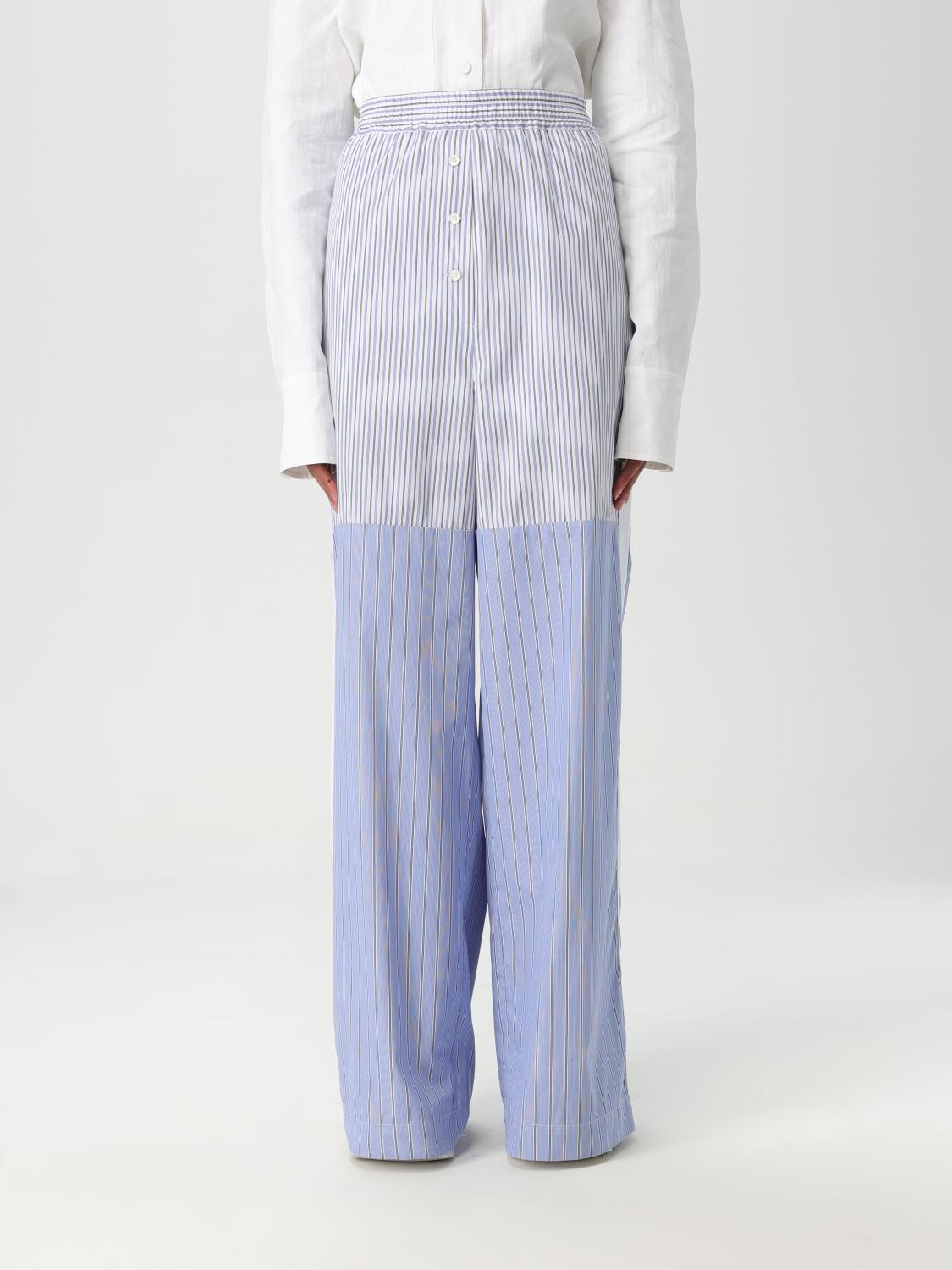 STELLA MCCARTNEY PANTS STELLA MCCARTNEY WOMAN COLOR BLUE G50544009