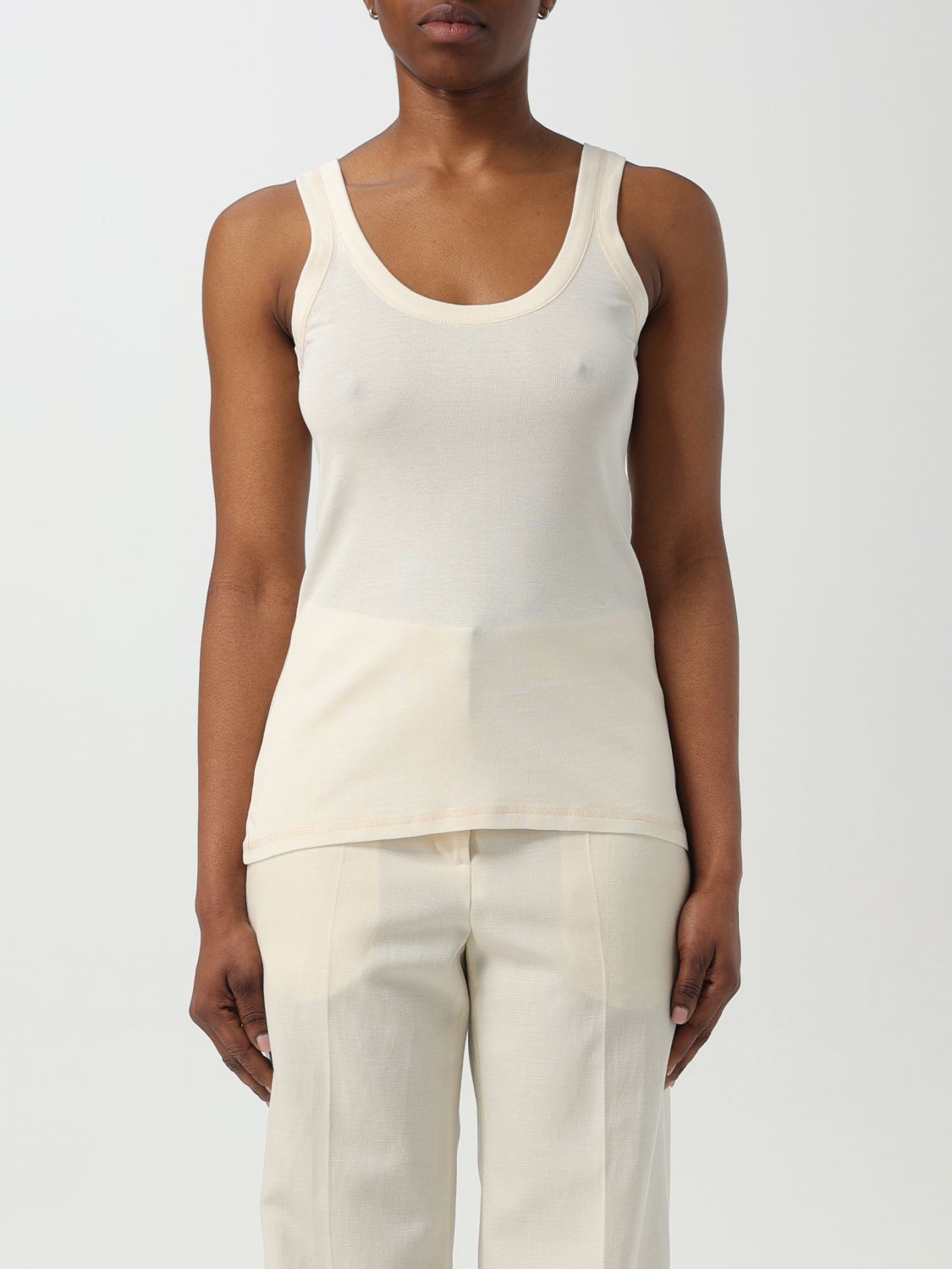 Shop Lemaire T-shirt Woman Color White