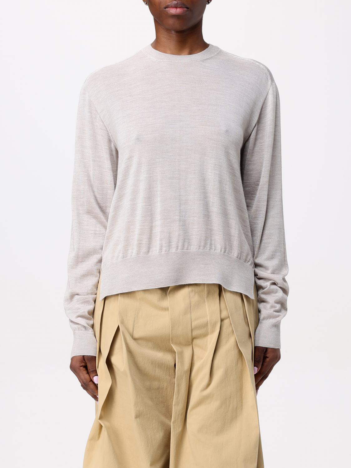 Shop Jil Sander Sweater Woman Color Beige