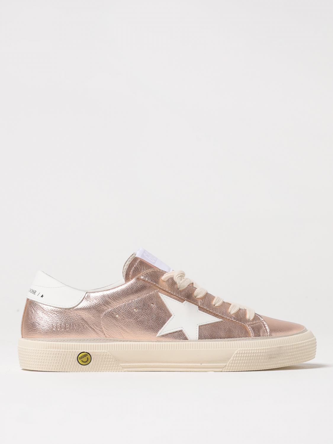Shop Golden Goose Sneakers Kids Color Pink