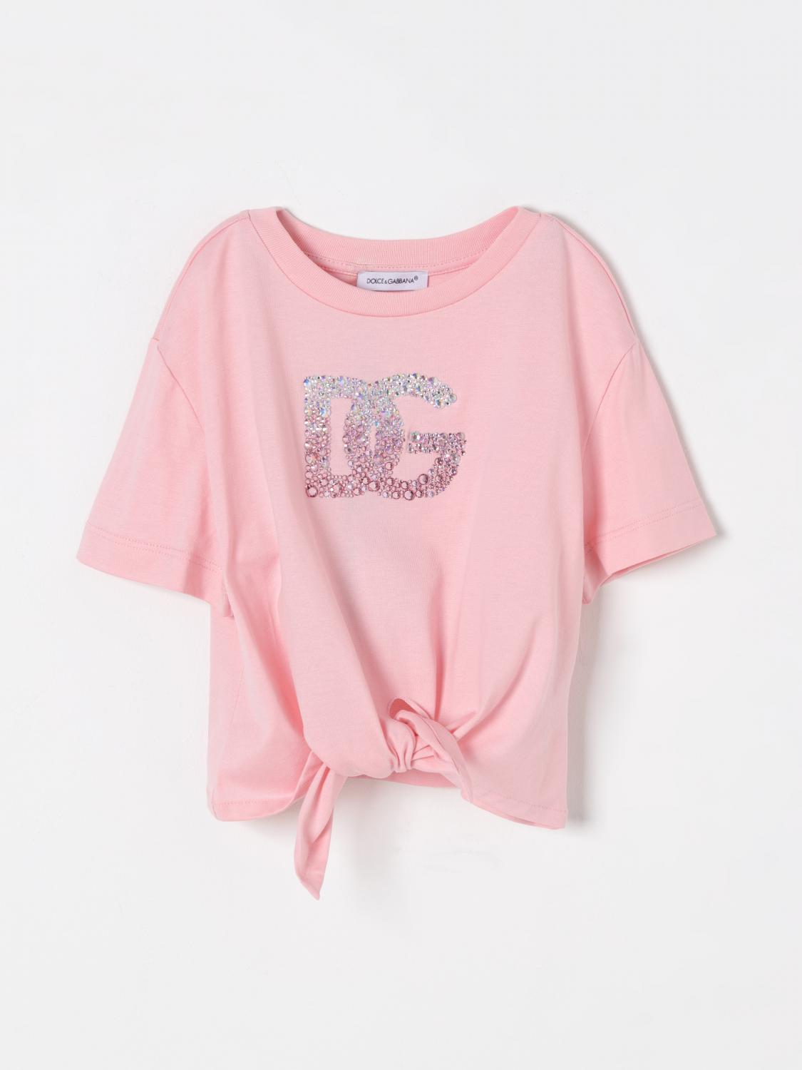 DOLCE & GABBANA T-SHIRT DOLCE & GABBANA KIDS COLOR PINK G50619010
