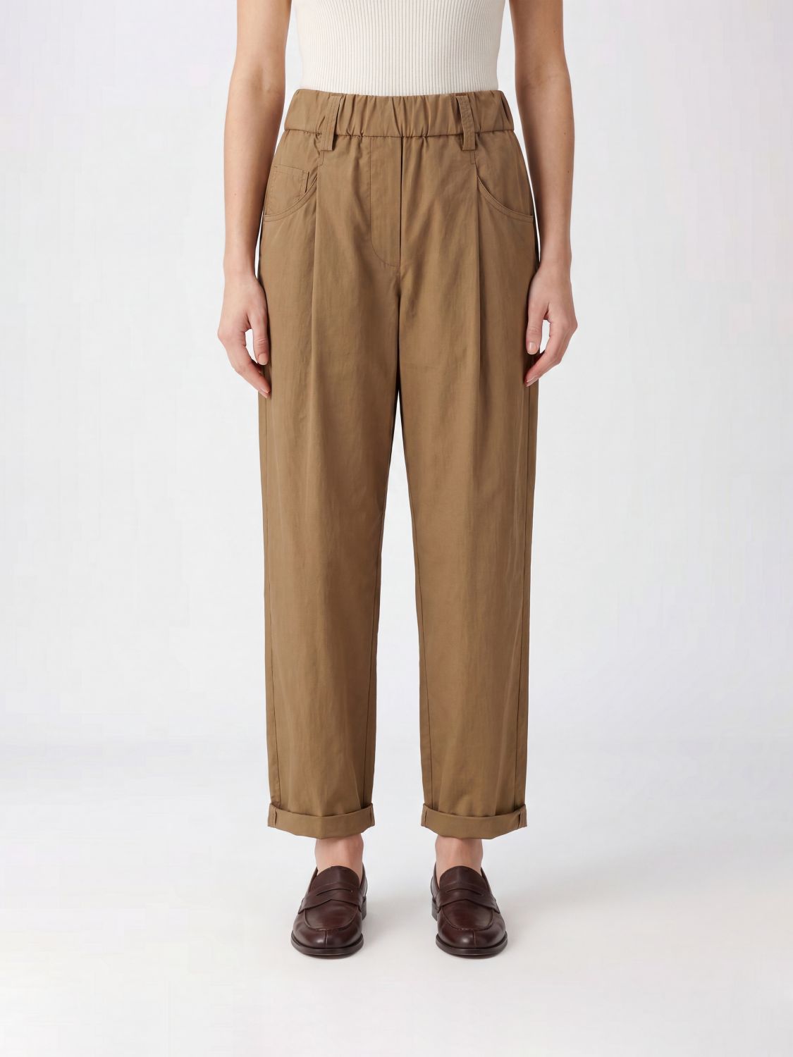 BRUNELLO CUCINELLI Hose Damen Farbe Beige