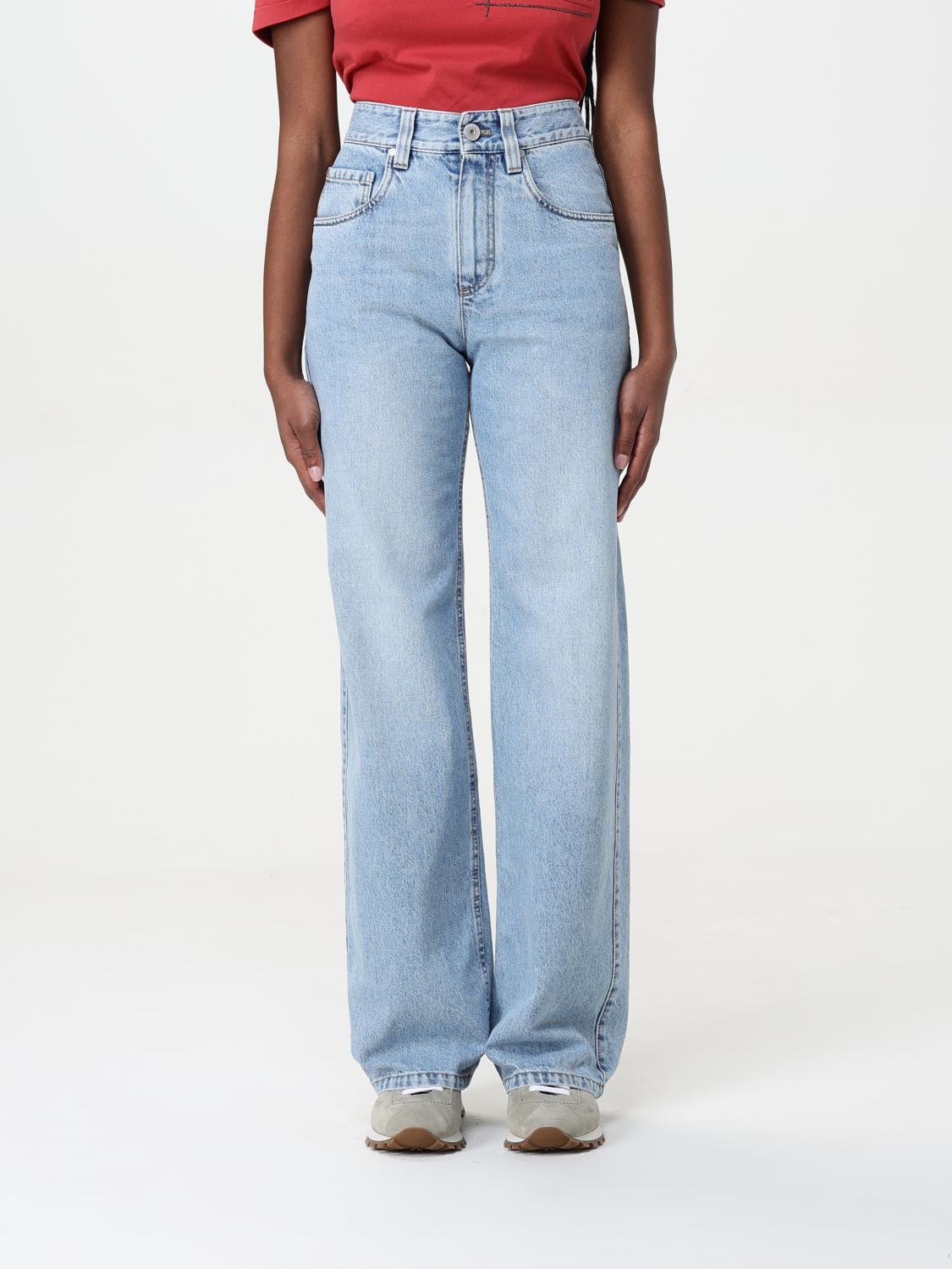 Brunello Cucinelli Jeans Woman Color Denim In Denim
