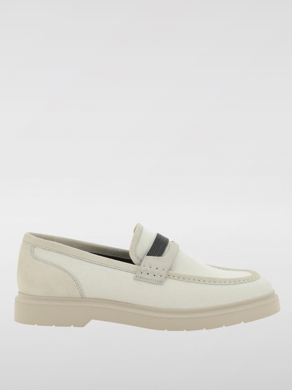 BRUNELLO CUCINELLI LOAFERS BRUNELLO CUCINELLI WOMAN COLOR ECRU G50709029