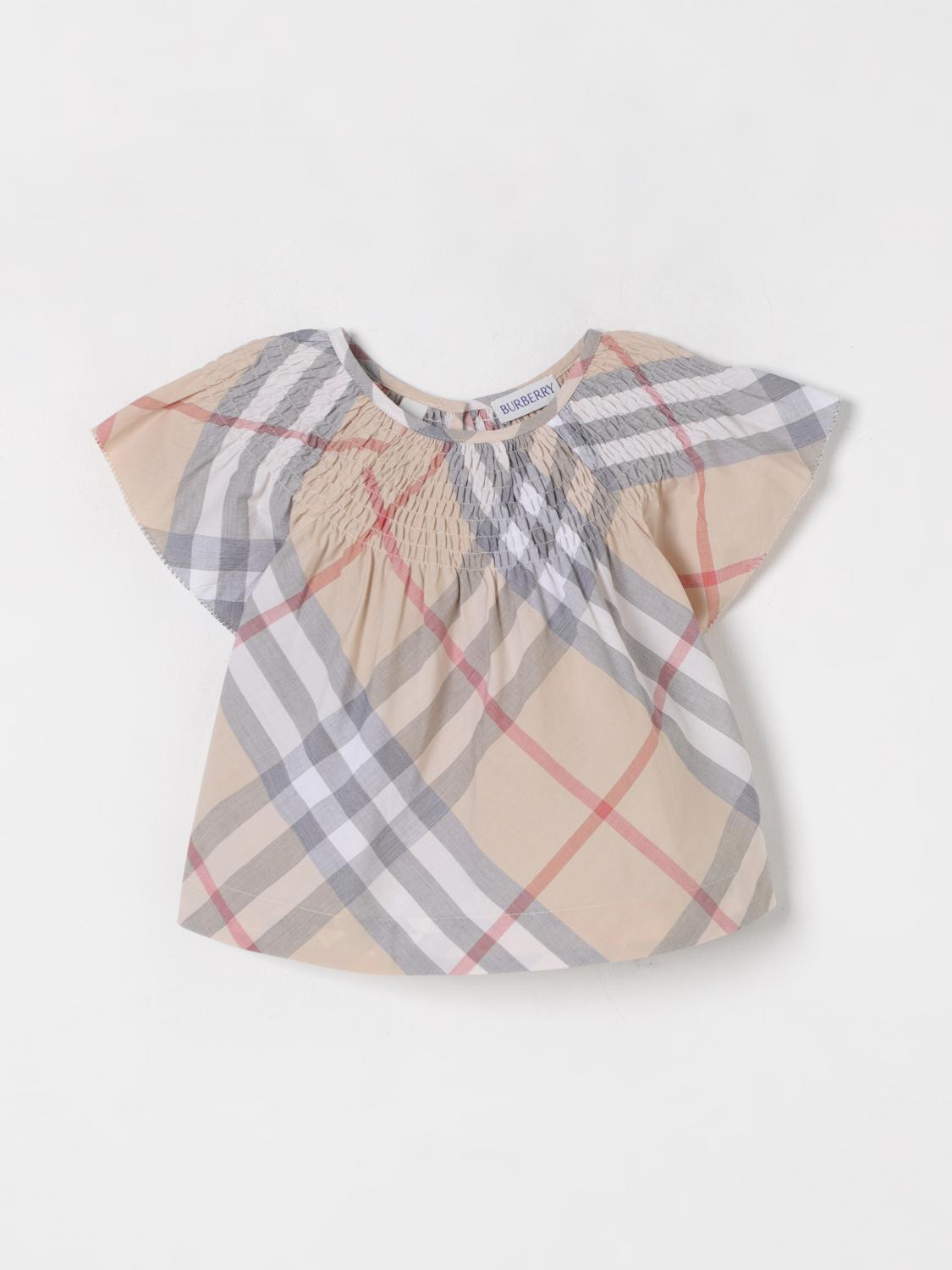 Burberry Shirt Kids Color Beige In Beige