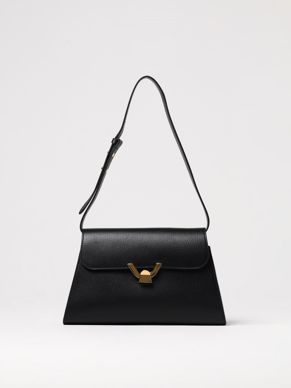 Coccinelle Small Dew Shoulder Bag In Black