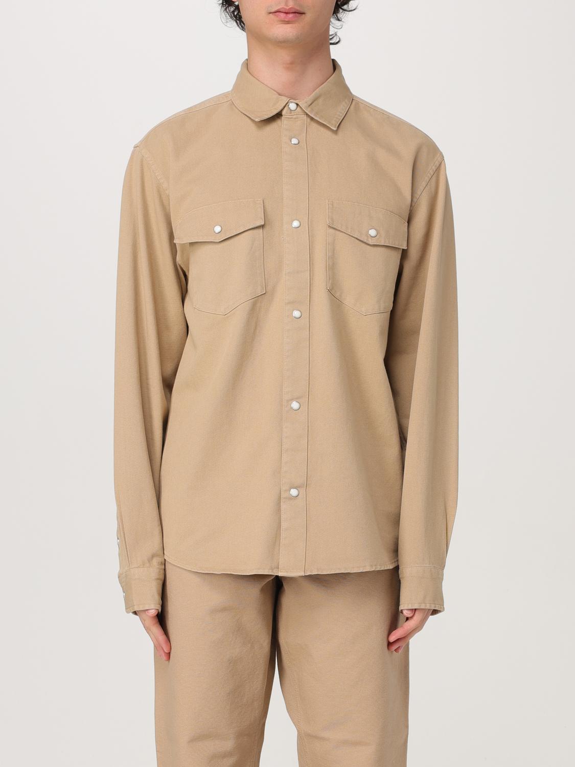 Carhartt Wip Santa Fe Shirt Cotton Overshirt In Braun