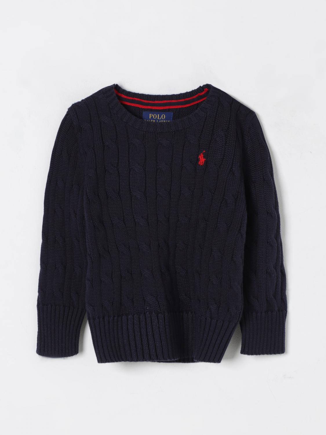 Polo Ralph Lauren Cotton Cable-knit Sweater In Blue