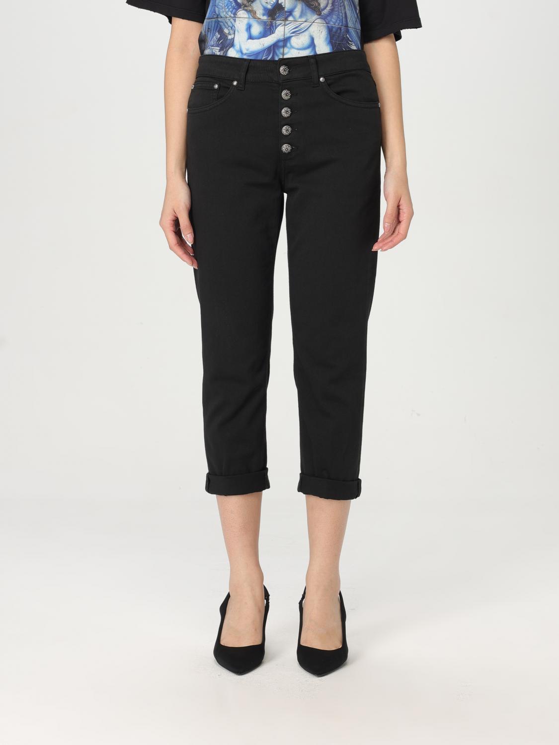 Shop Dondup Jeans  Woman Color Black