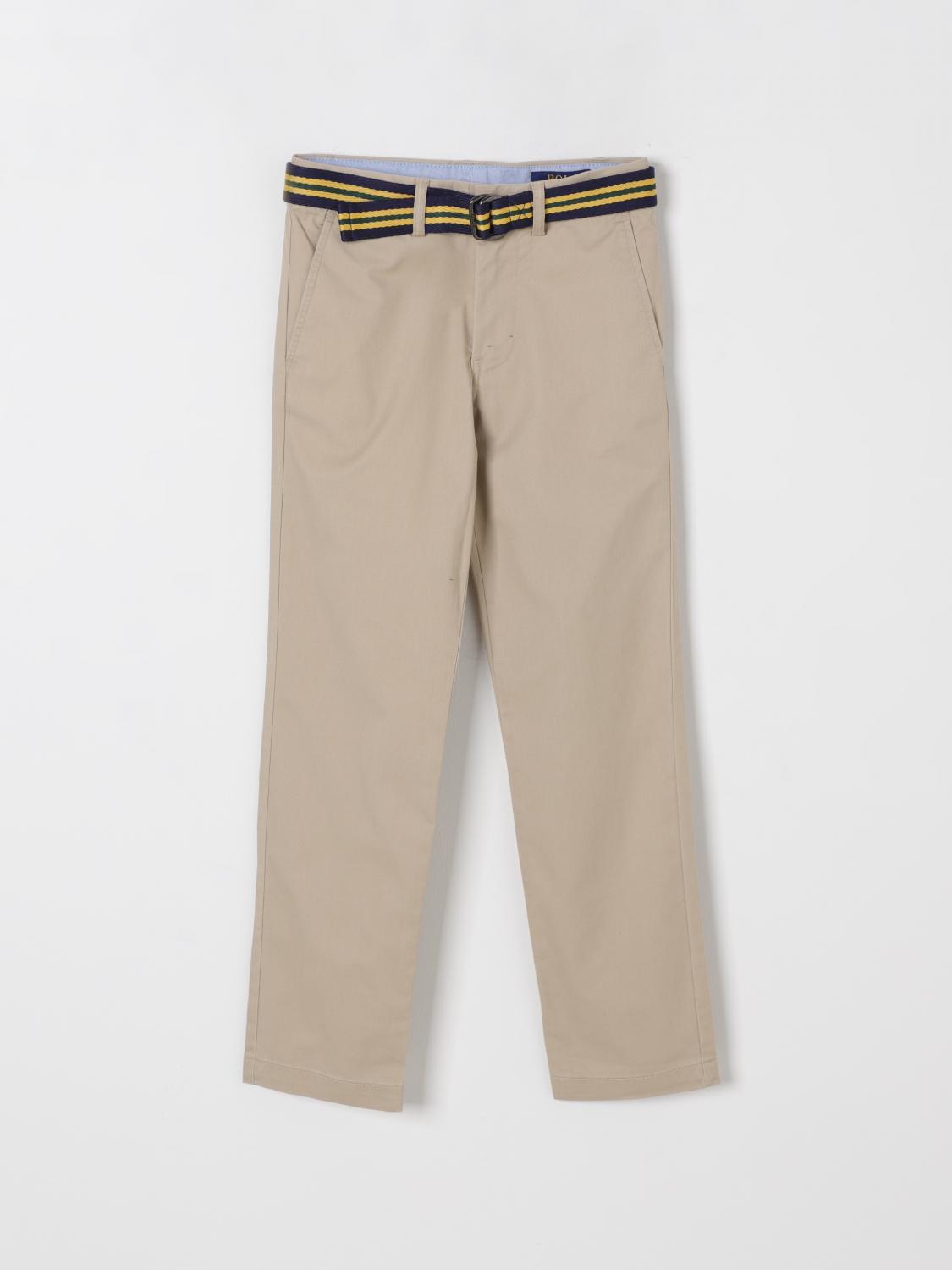 Polo Ralph Lauren Pants  Kids Color Beige In Kaki