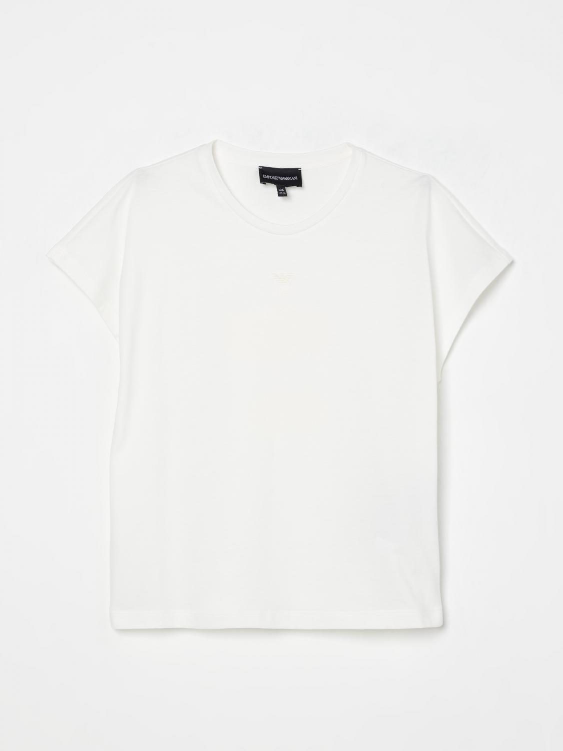 Shop Emporio Armani T-shirt Kids Color Beige