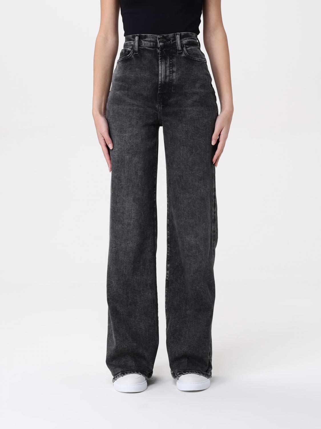 7 For All Mankind Jean Large Taille Haute In Denim