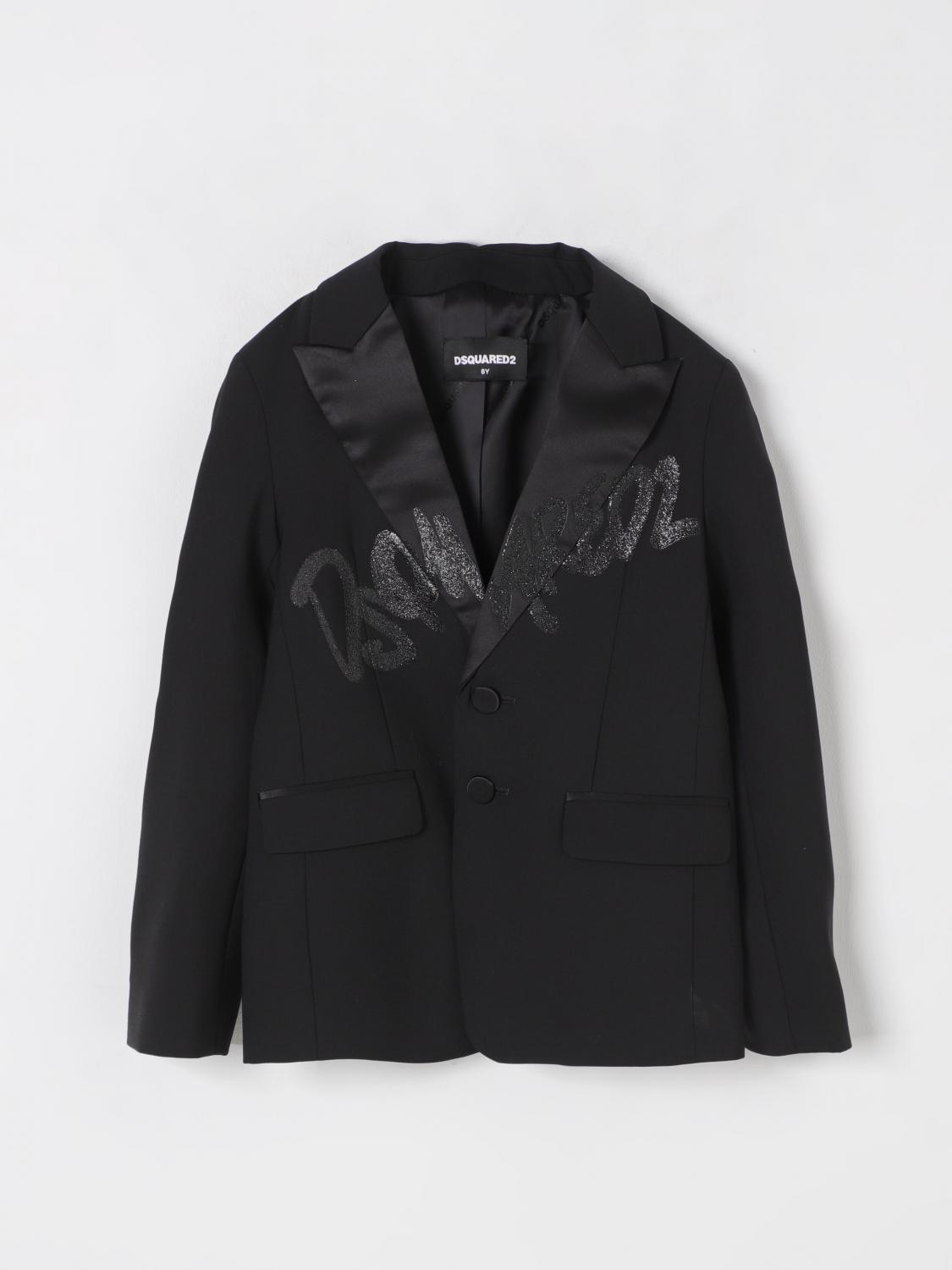 Dsquared2 Blazer Kids Color Black In Black