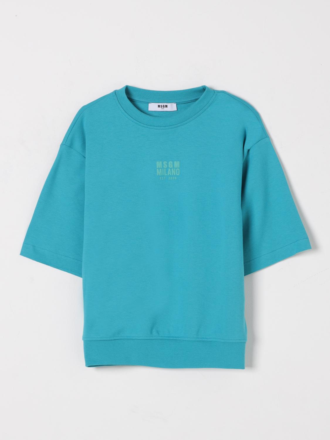 Msgm T-shirt Kids Kids Color Blue In Blue