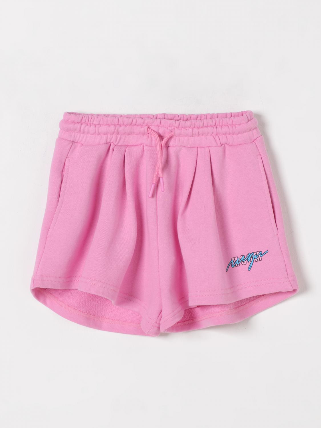 Shop Msgm Short Kids Kids Color Pink