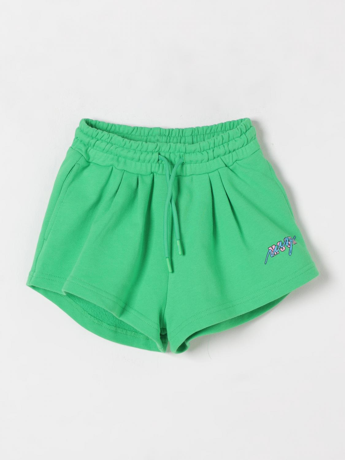 Shop Msgm Short Kids Kids Color Green