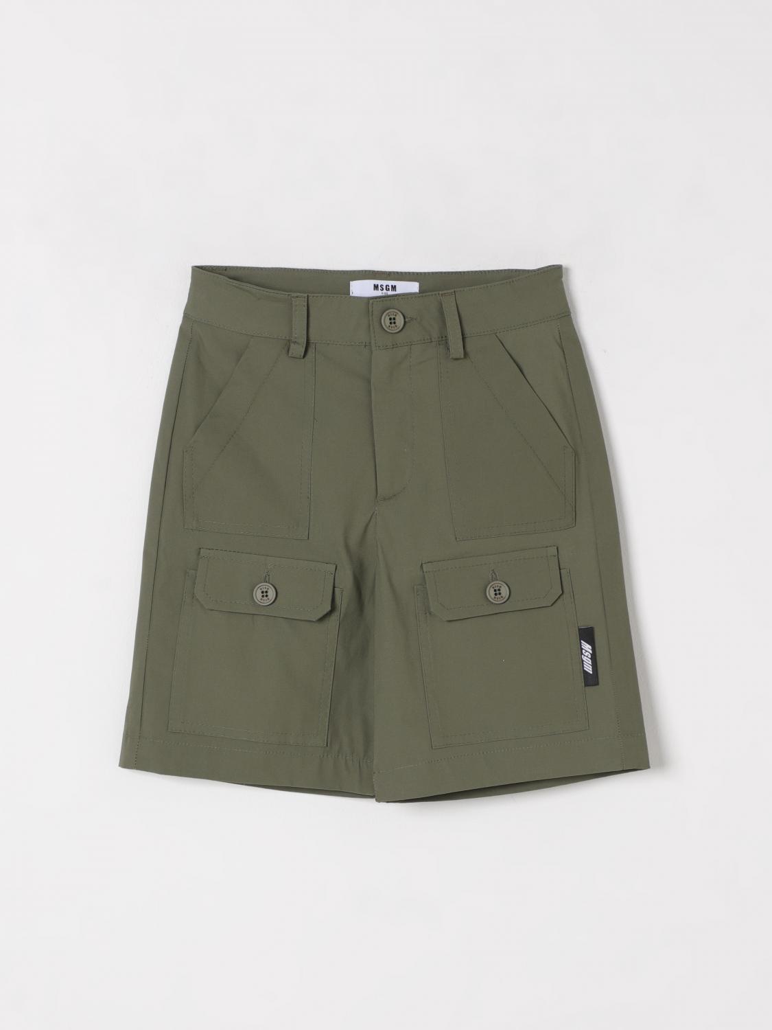 Msgm Shorts  Kids Kids Color Green In Green