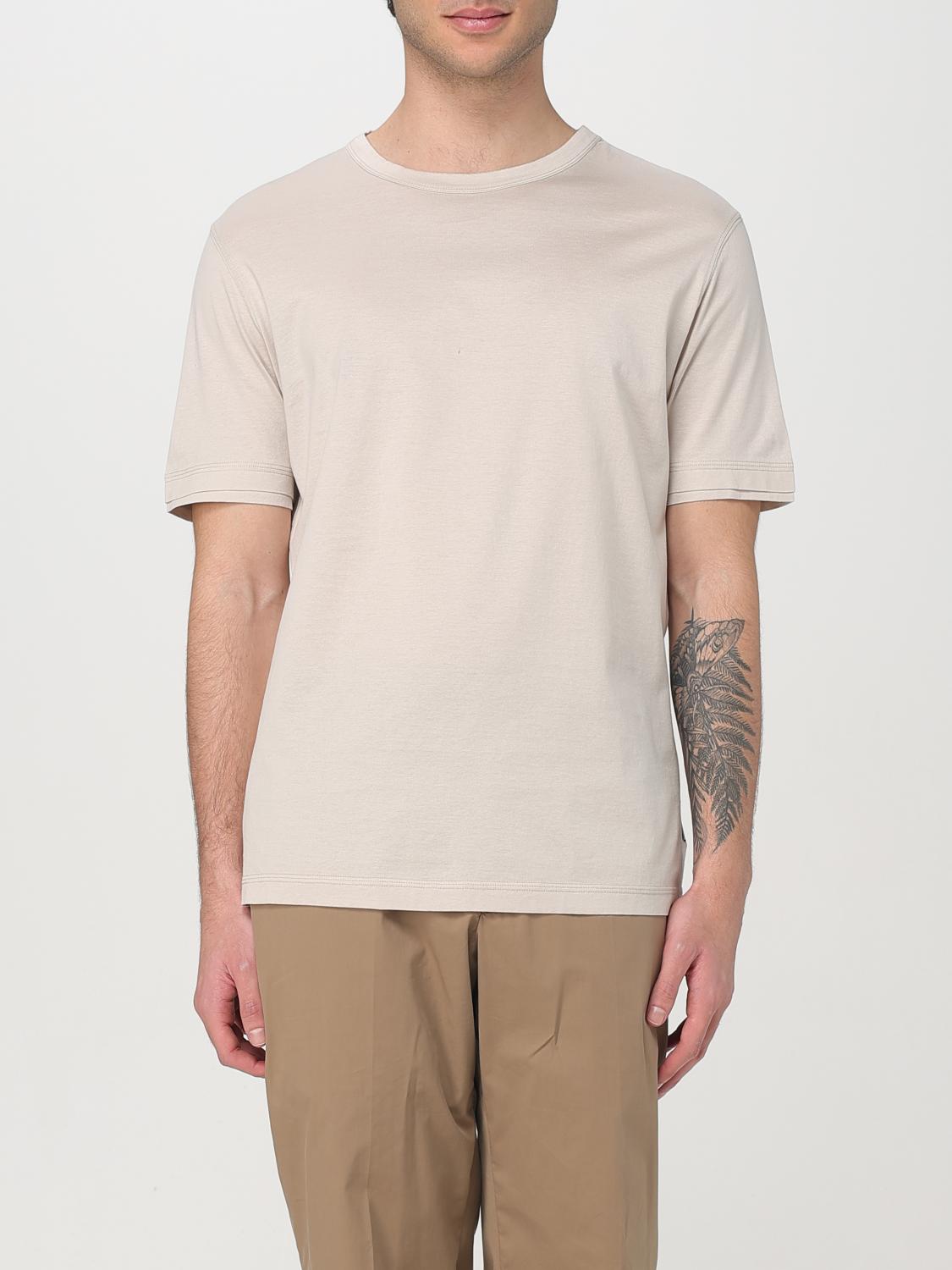 Shop Paolo Pecora T-shirt Men Color Beige