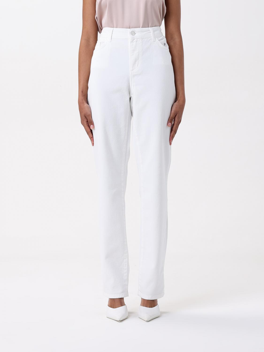 Shop Liu •jo Jeans Liu Jo Woman Color White
