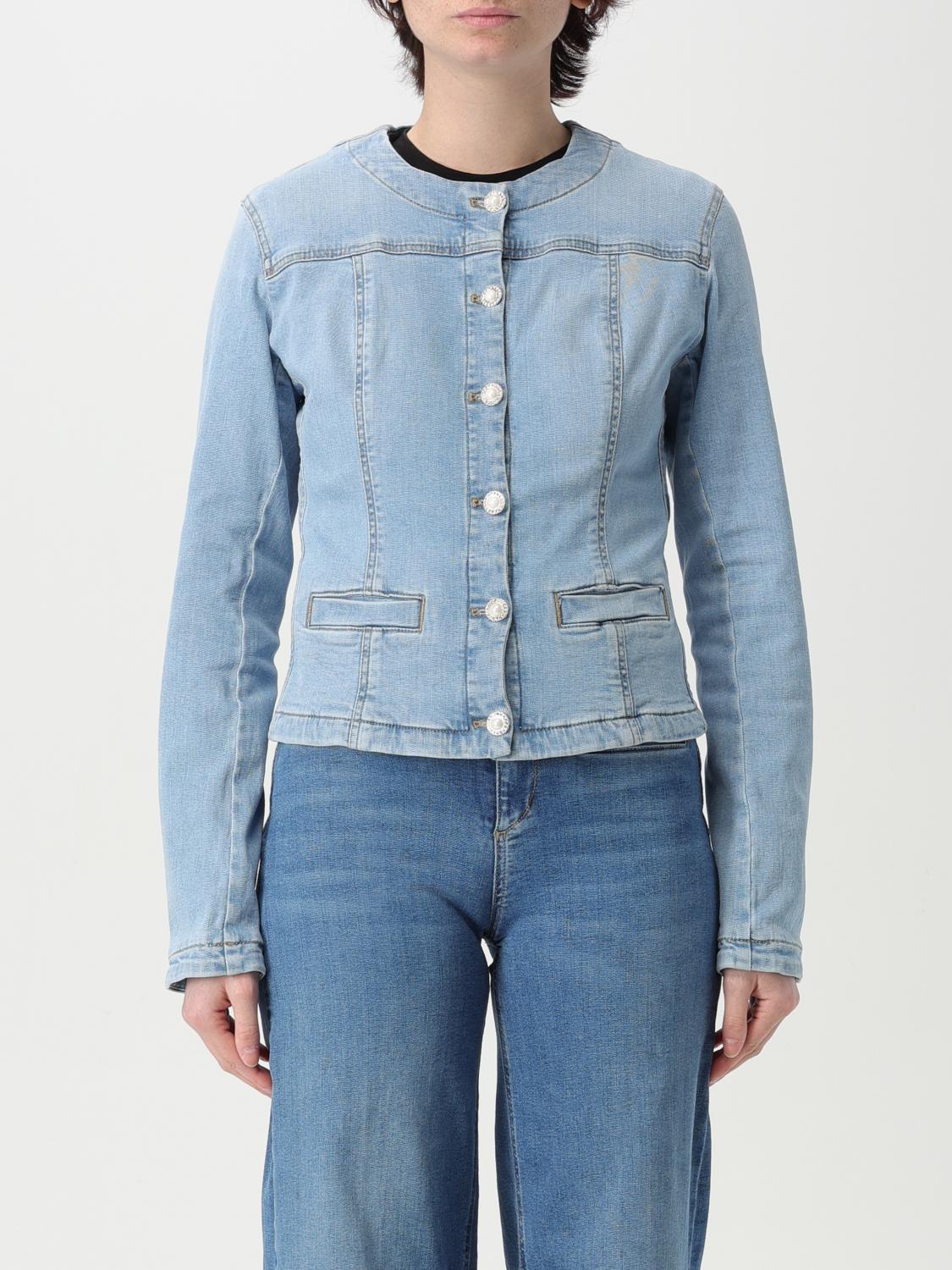 Liu •jo Jacket Liu Jo Woman Color Blue In Blue
