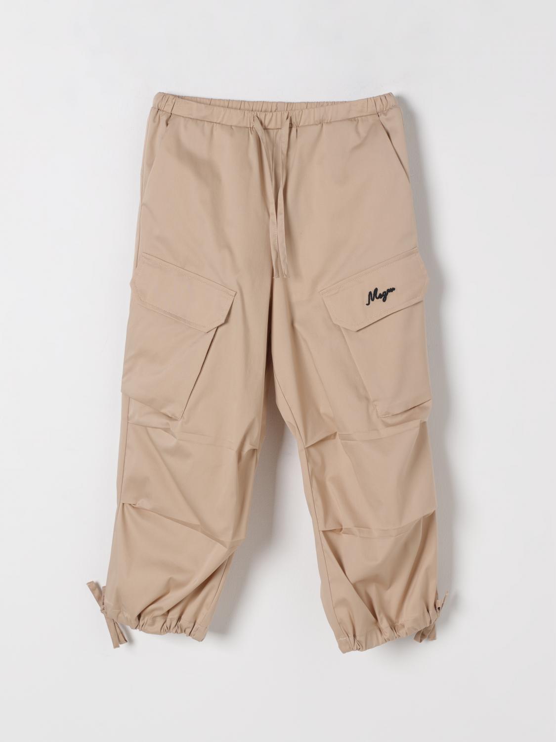 Msgm Pants Kids Kids Color Beige In Beige