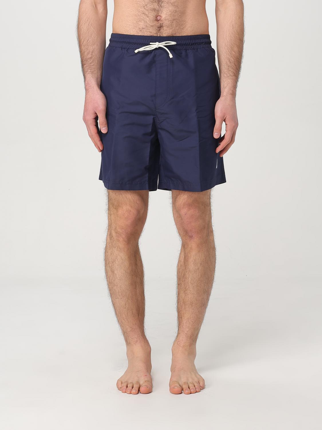 Brunello Cucinelli Logo-embroidered Swim Shorts In Blue 1