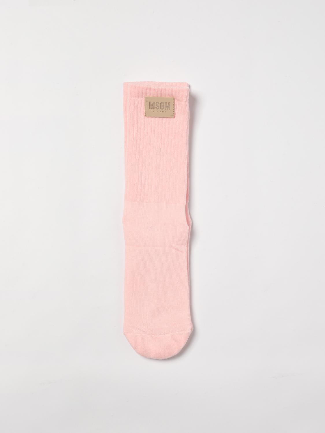 Shop Msgm Socks Kids Kids Color Pink
