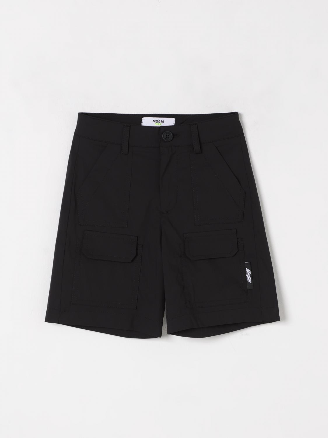 Msgm Shorts  Kids Kids Color Black In Black