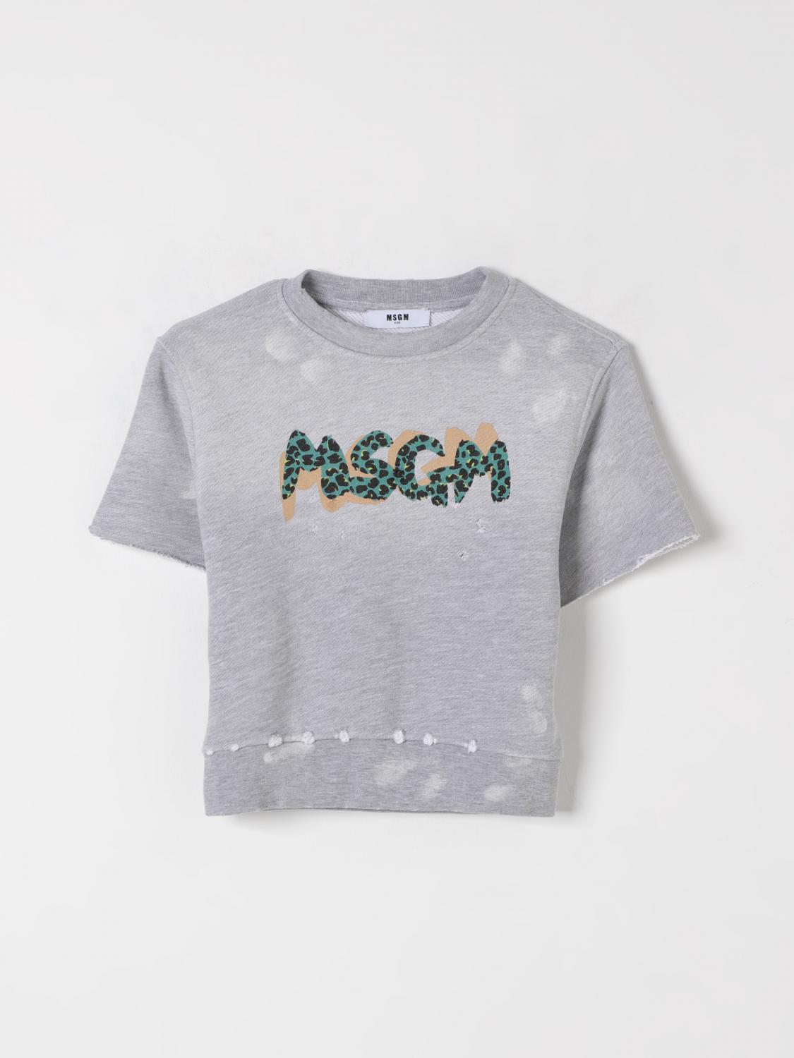 Msgm Sweater Kids Kids Color Grey In Grey