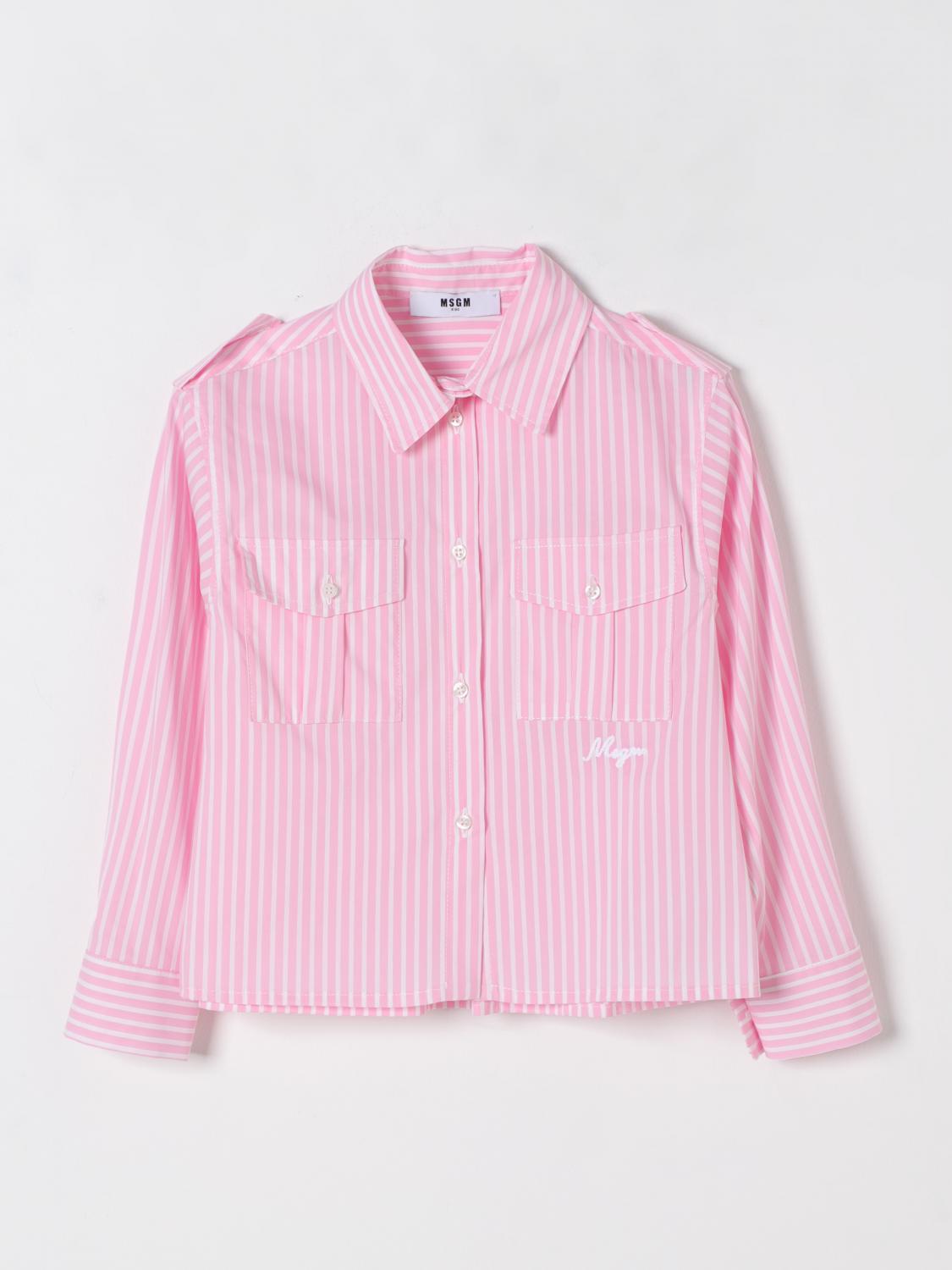 Shop Msgm Shirt Kids Kids Color Pink