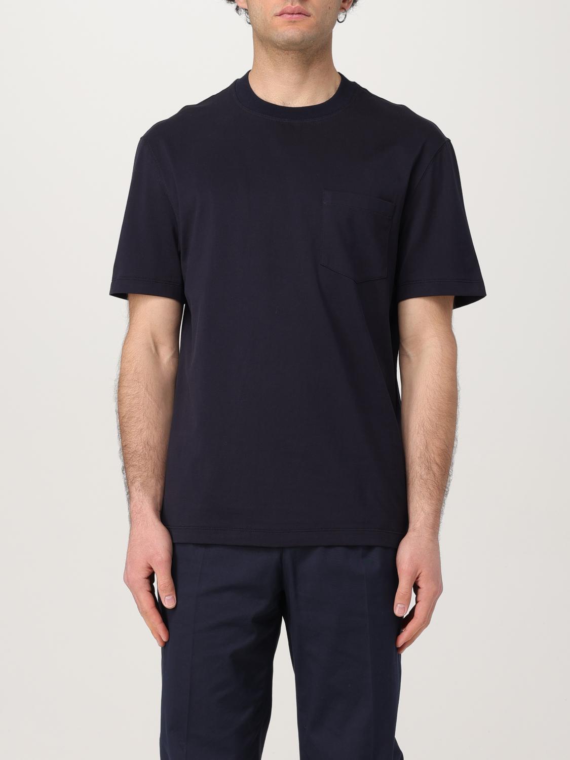 Brunello Cucinelli T-shirt Men Color Navy In Blue