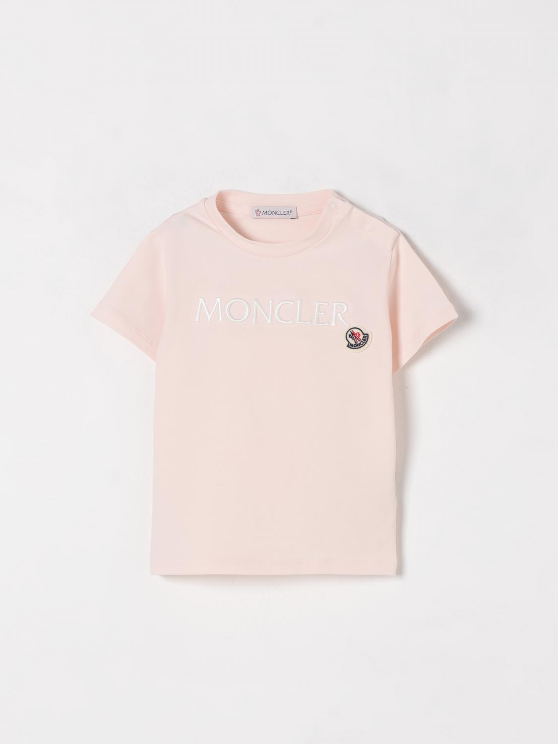 MONCLER T-Shirt Kids color Pink　MONCLER Tシャツ キッズカラー ピンク MONCLER