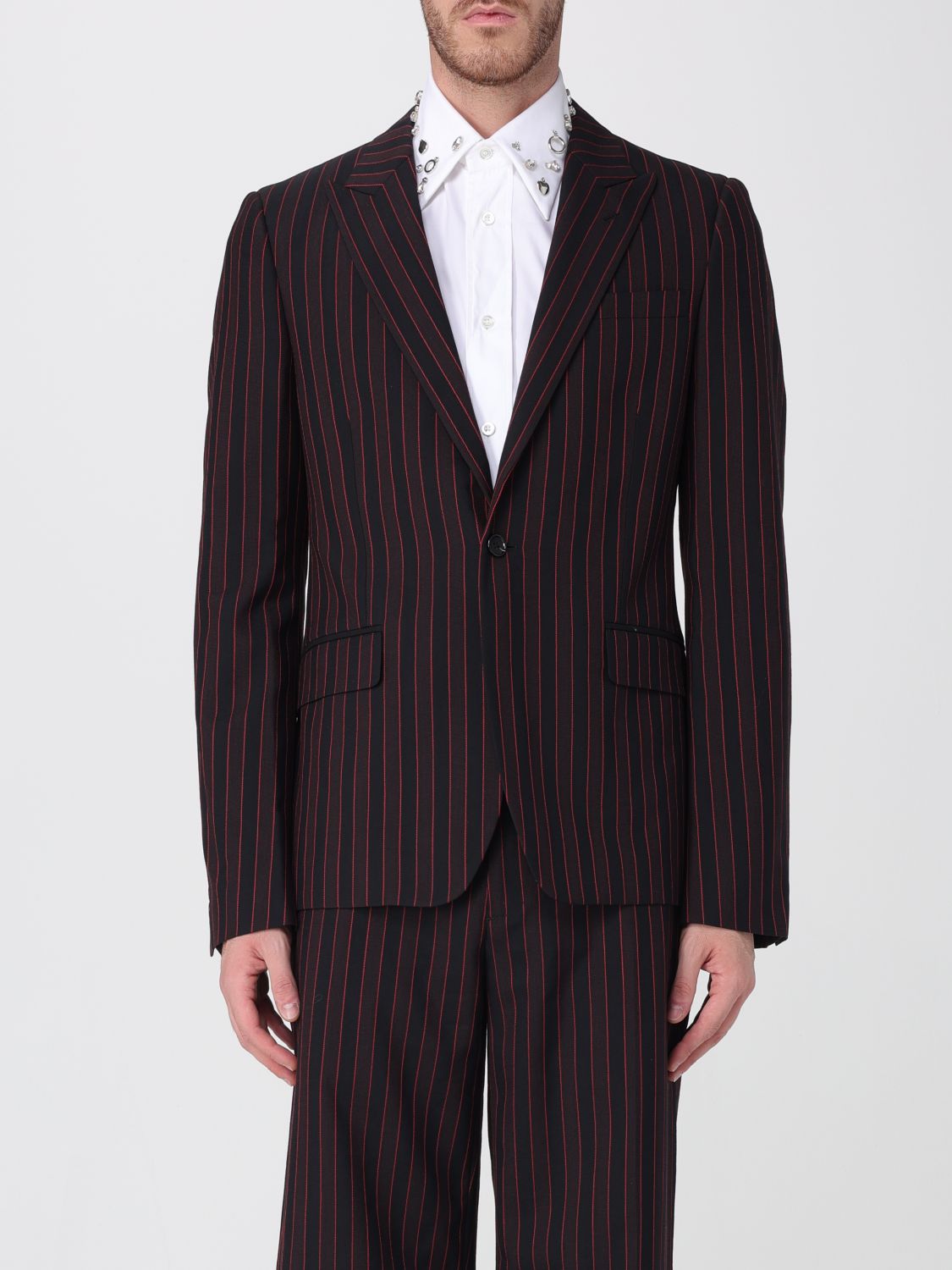 Alexander Mcqueen Jacket Mcqueen Men Color Black In Multi