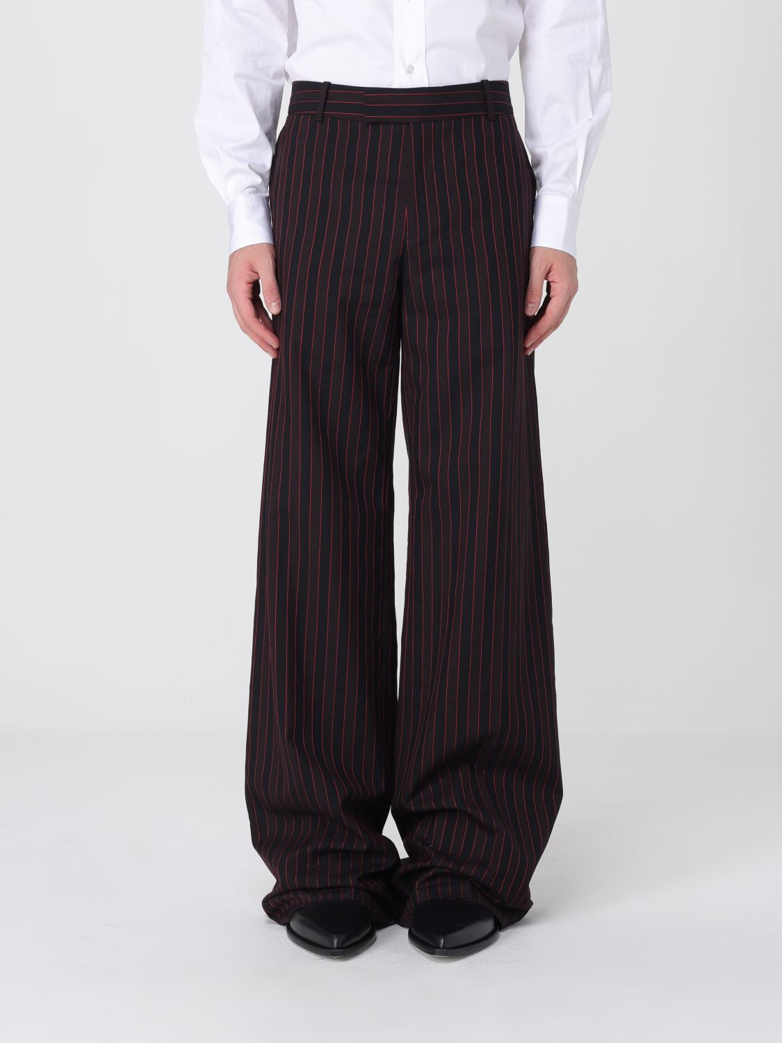Alexander Mcqueen Pants Mcqueen Men Color Black In Brown