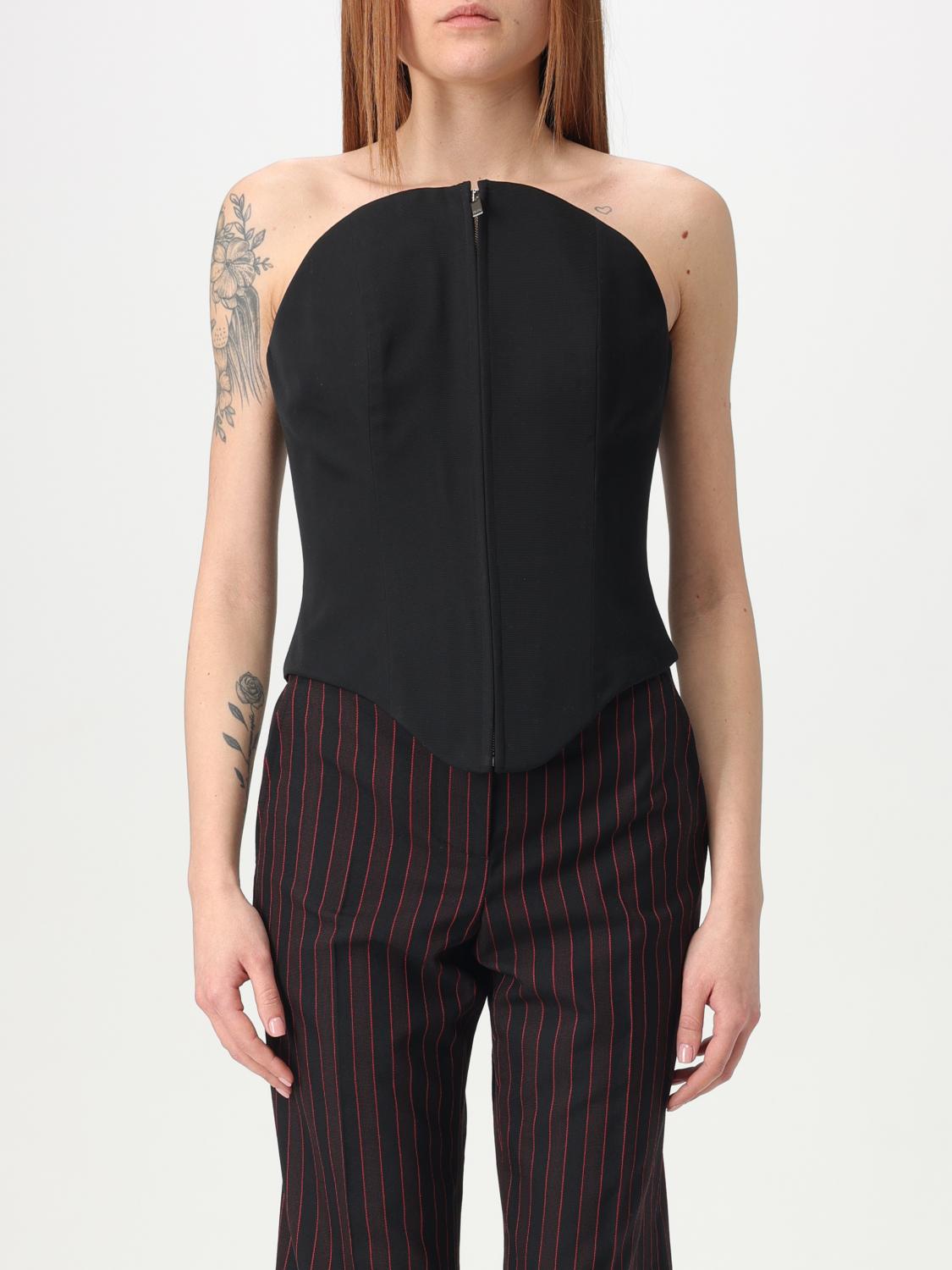 Alexander Mcqueen Top Damen Farbe Schwarz In Schwarz