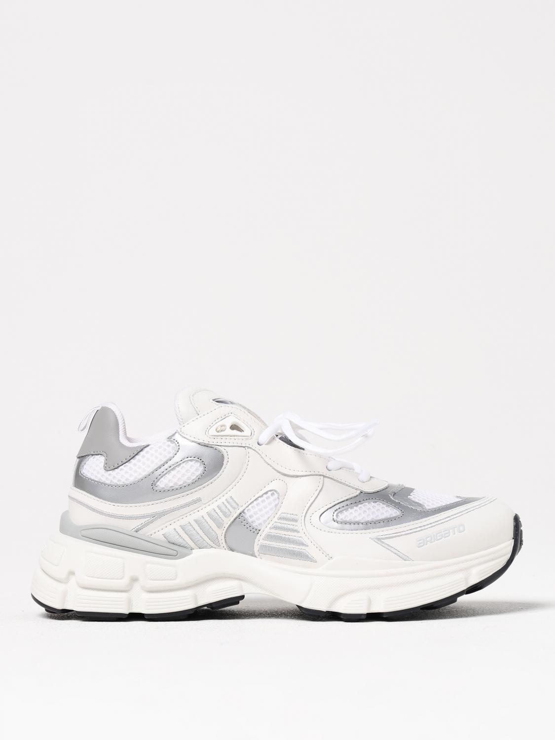 Axel Arigato Marathon Ghost Runner White Low Top Sneakers With Reflectivce Details In Leather Blend Woman In White