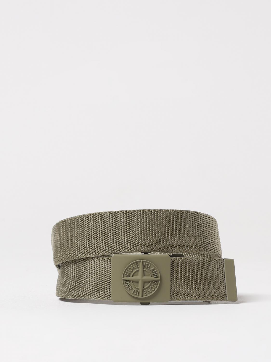 Stone Island Belt Kids Junior In Green