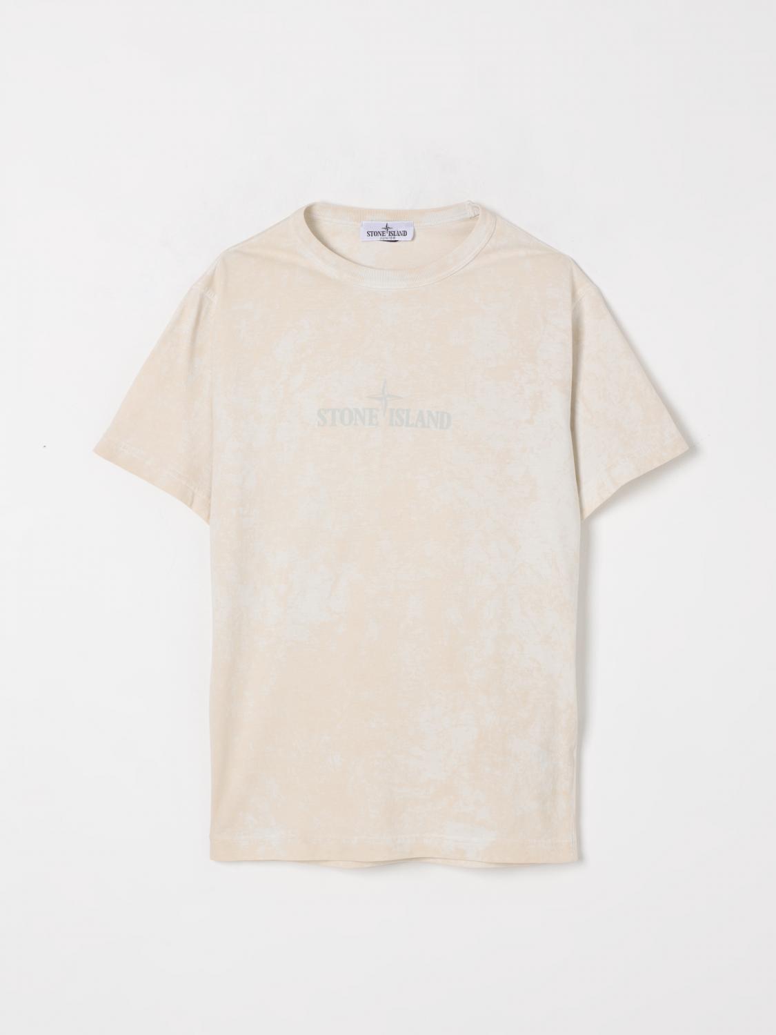 STONE ISLAND JUNIOR T-Shirt Kids color Grey　STONE ISLAND JUNIOR Tシャツ キッズカラー グレー STONE