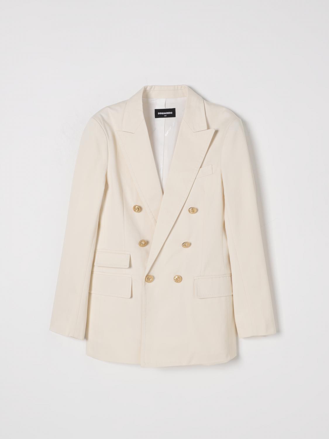 Dsquared2 Blazer Kids Color White In White