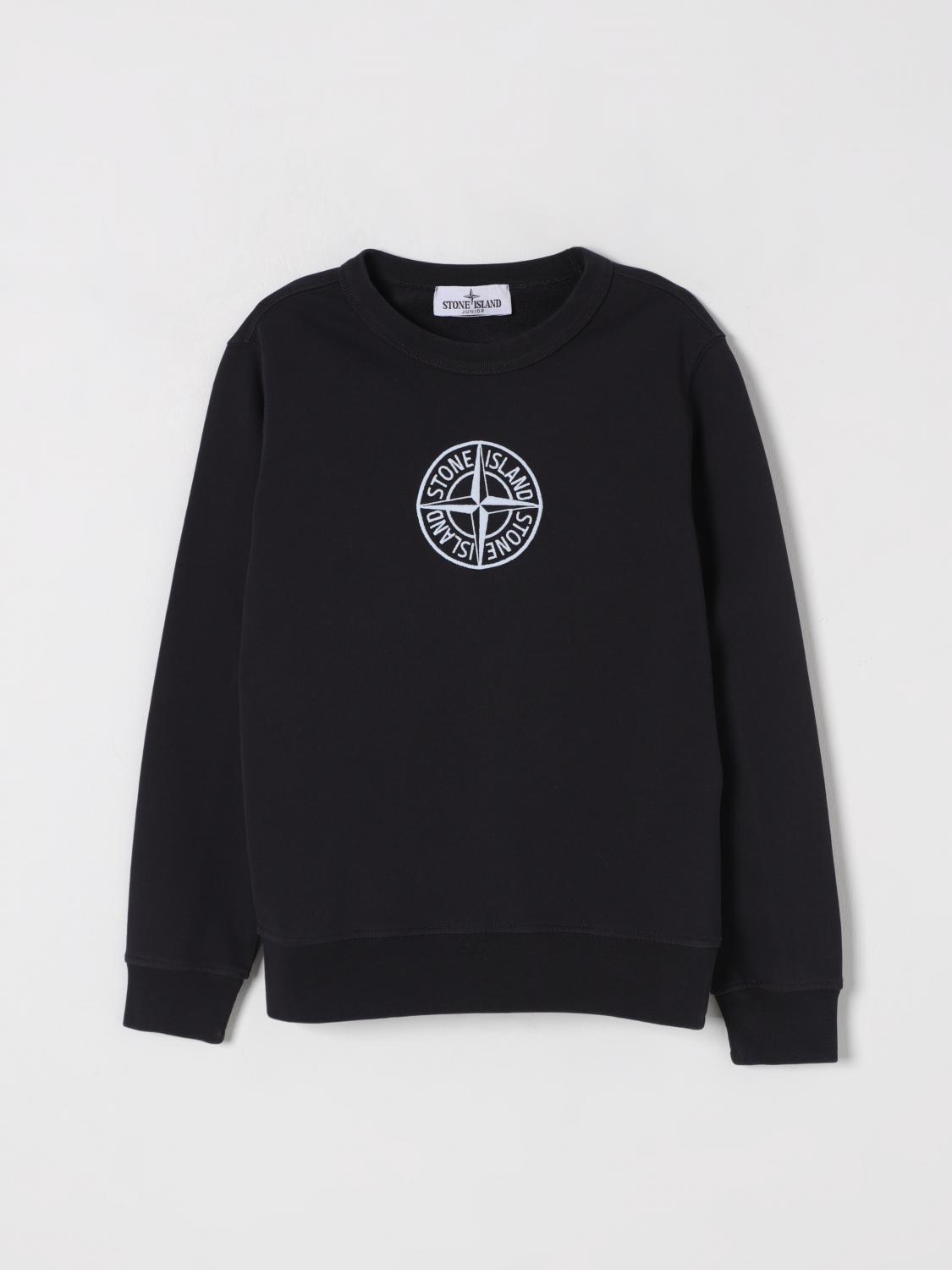 Stone Island Sweater Junior Kids Color Blue In Blue