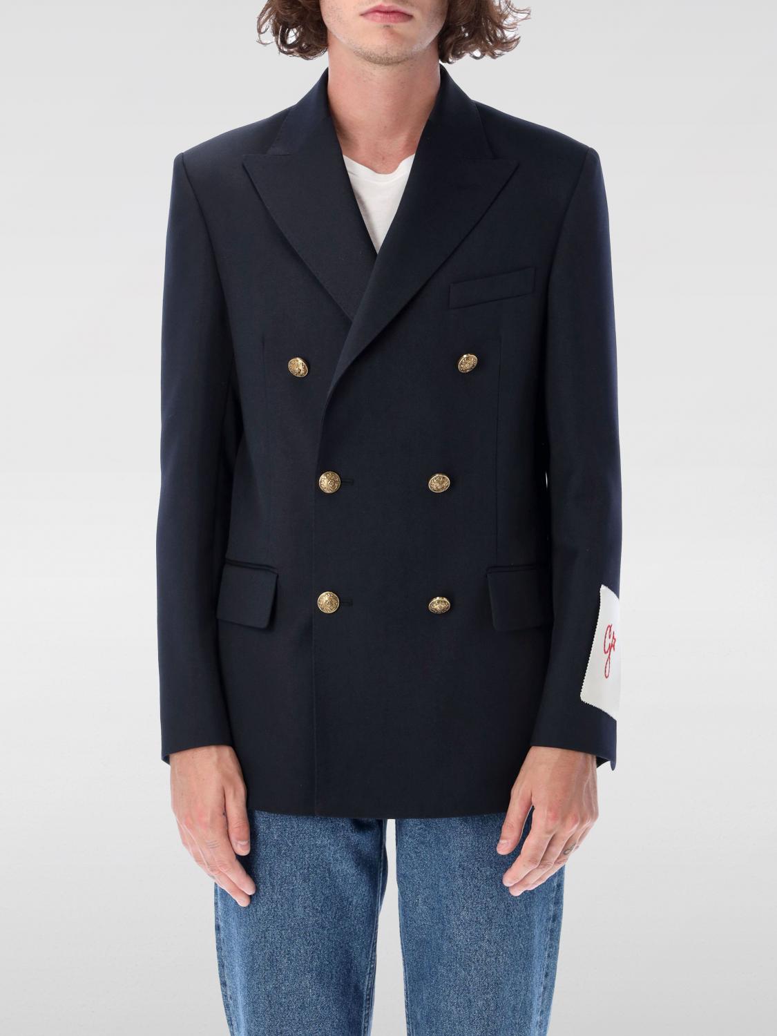 Golden Goose Double-breasted Jacket With Tailored Fit In Black