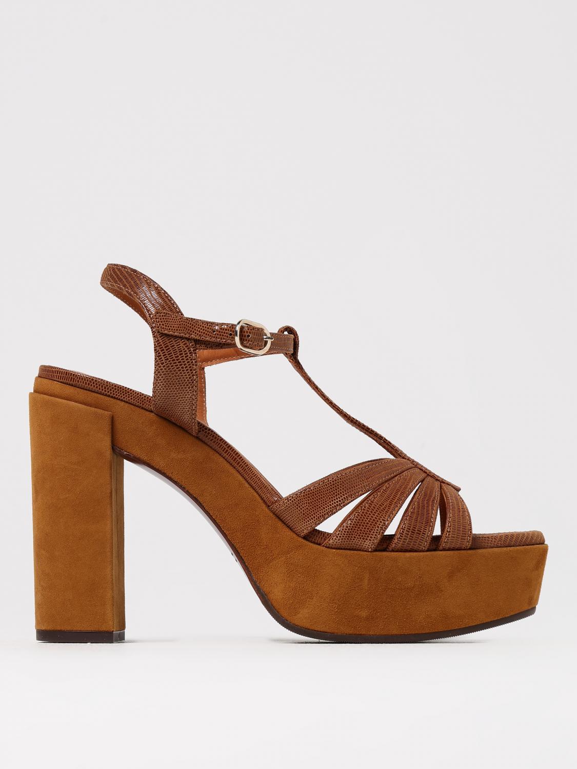 Chie Mihara Heeled Sandals Woman Color Brown In Brown